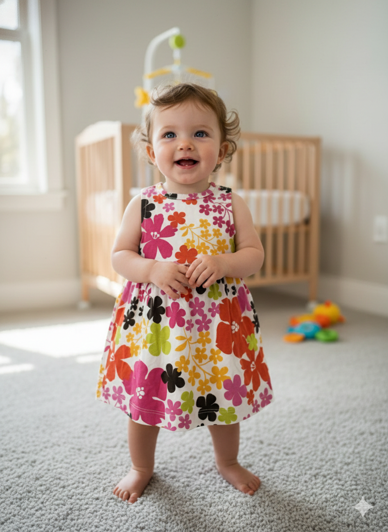 Flower -Baby Sleeveless Frock