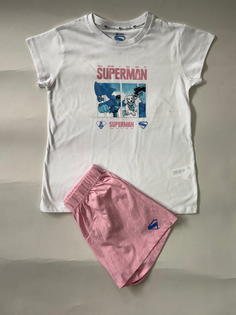 Super Man- Half sleeve Shorts Set