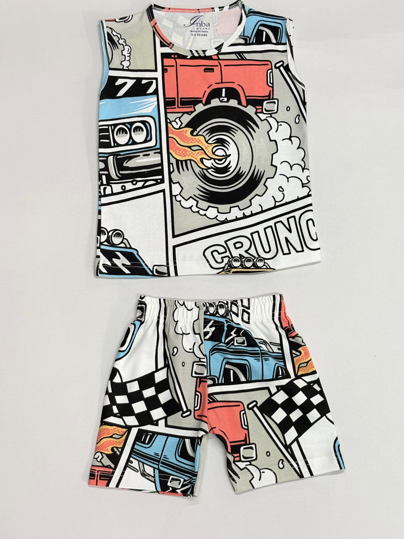 Race Car-Sleeveless co-ords