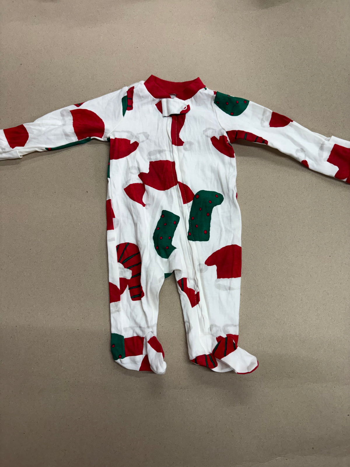 Christmas with shoe (zipper)-Baby High quality jumpsuit