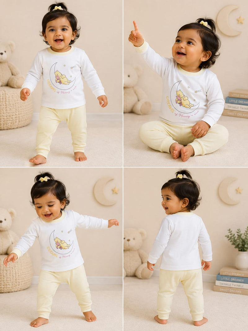 White with yellow DREAMS - full sleeve set