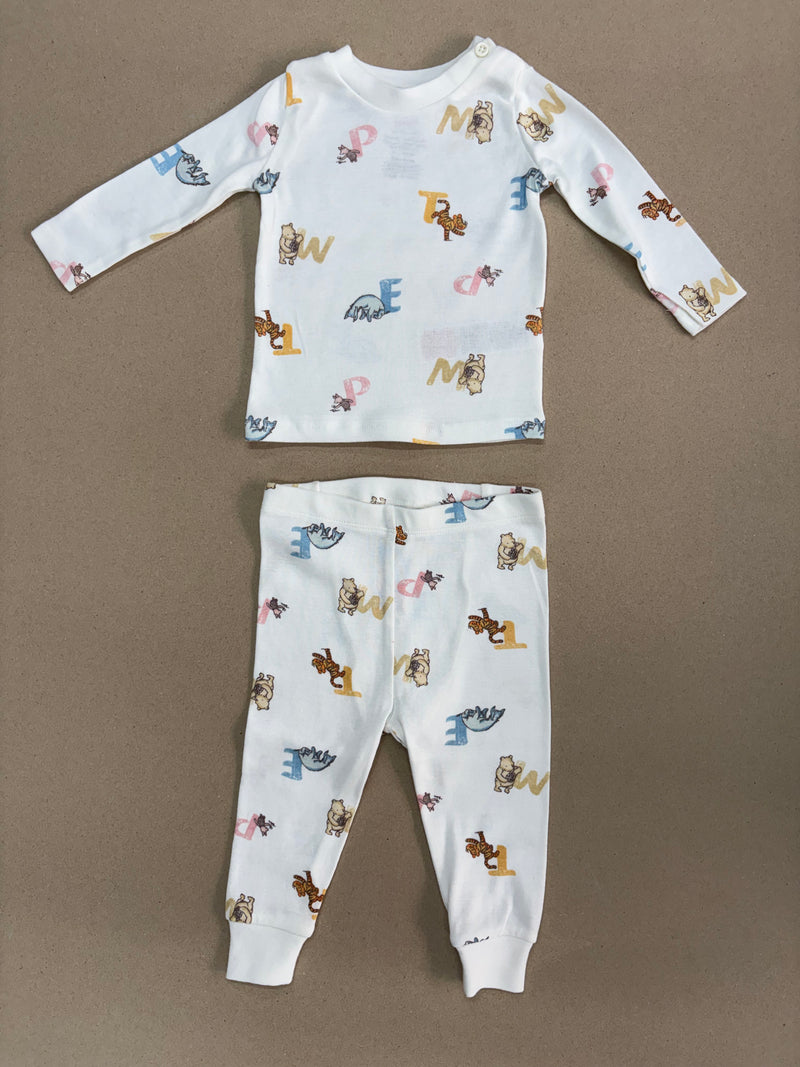 White with letter animal - full sleeve set (snap button)