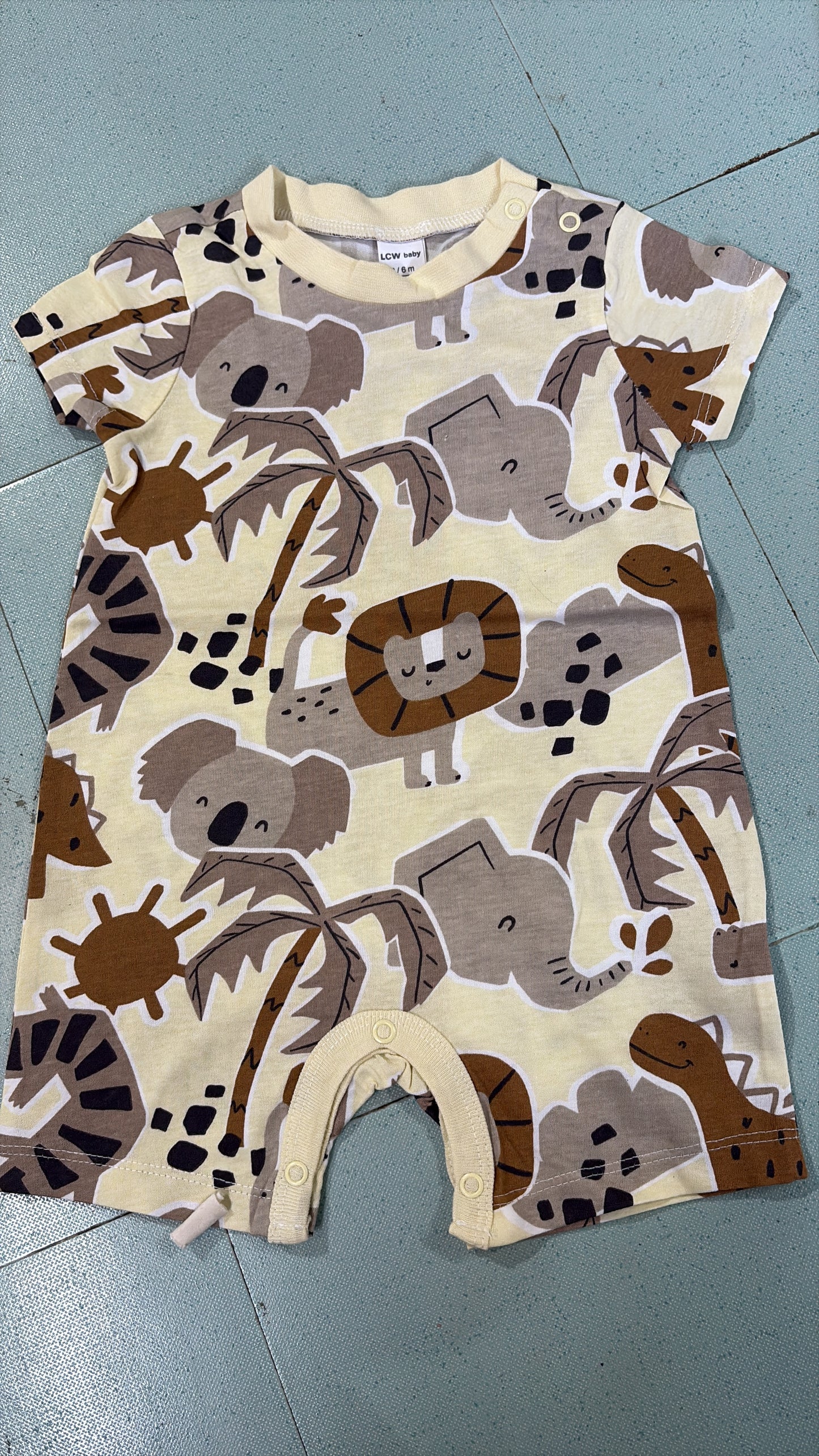 Animals 🐘🦁-Baby Half Jumpsuit