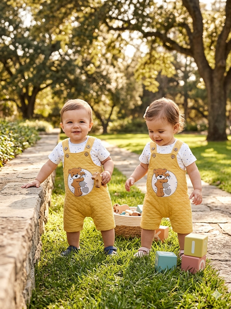 Mustard yellow- Dungaree