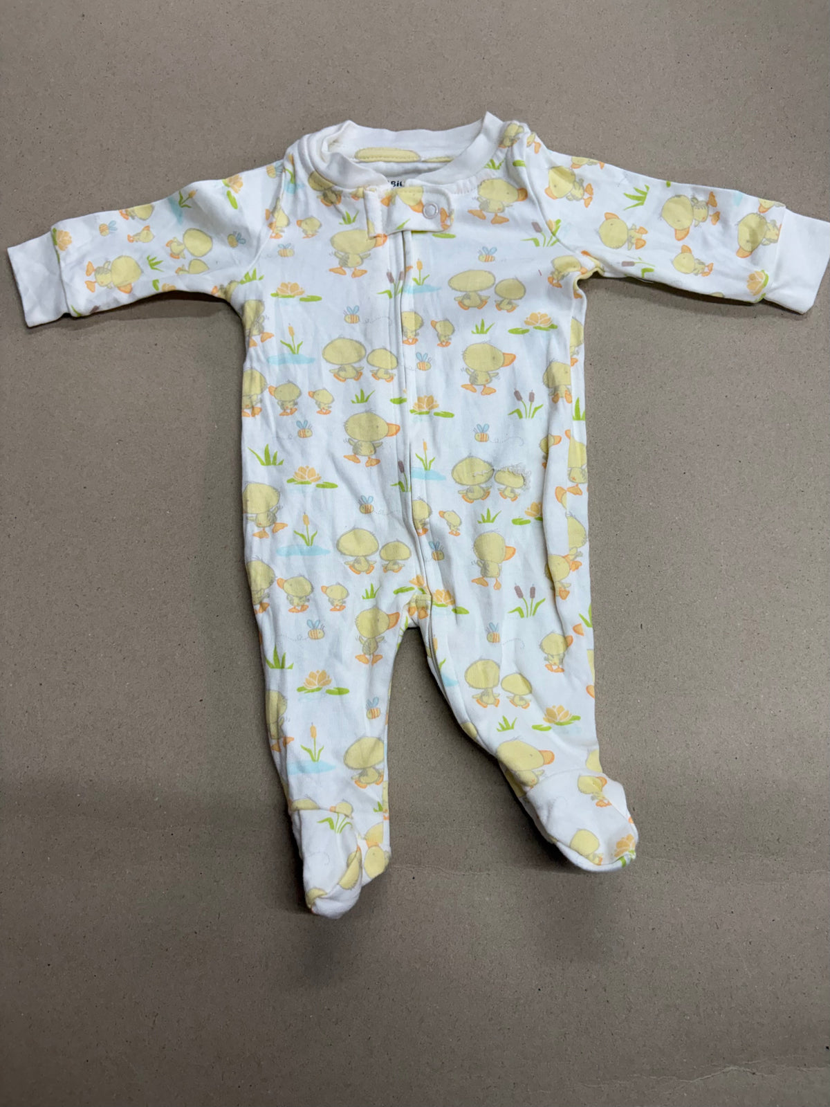 Yellow chick 🐥 with shoe (zipper)-Baby High quality jumpsuit