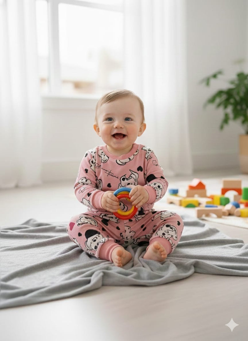 Premium loop net winter wears IN-12/008 pinky  pink Character