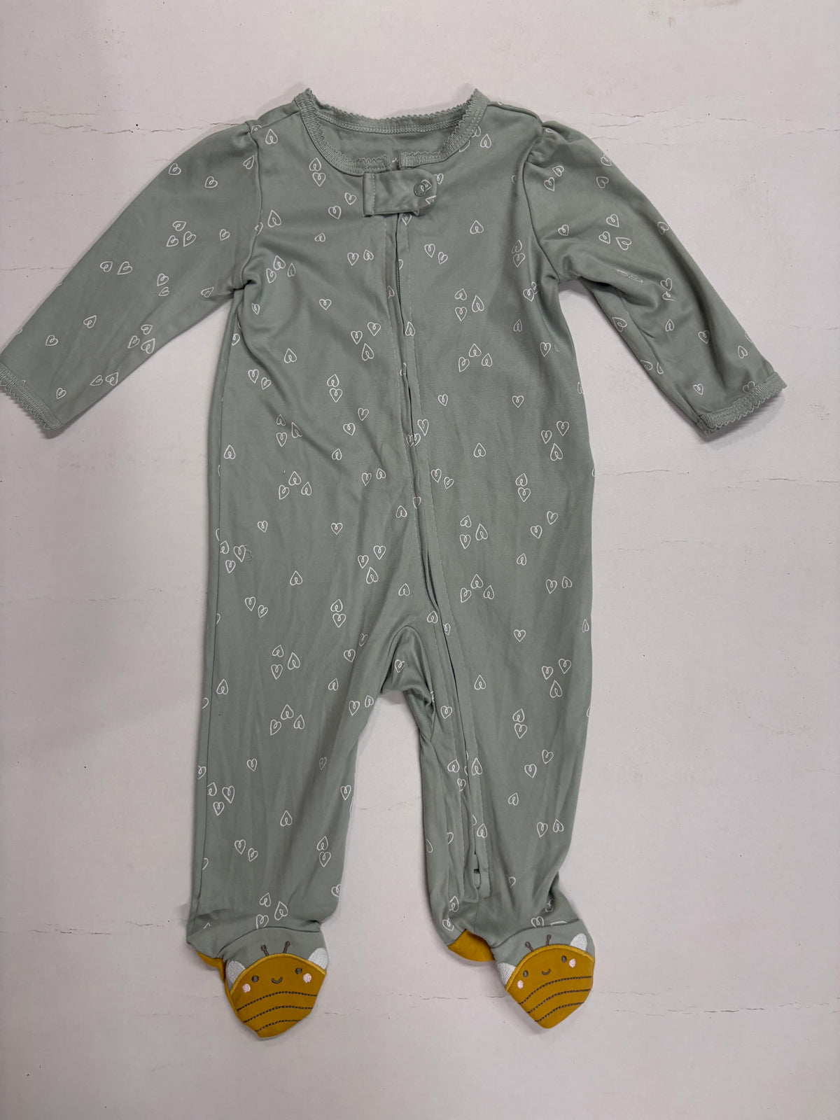 Sage green with Shoe- Baby high quality jumpsuit