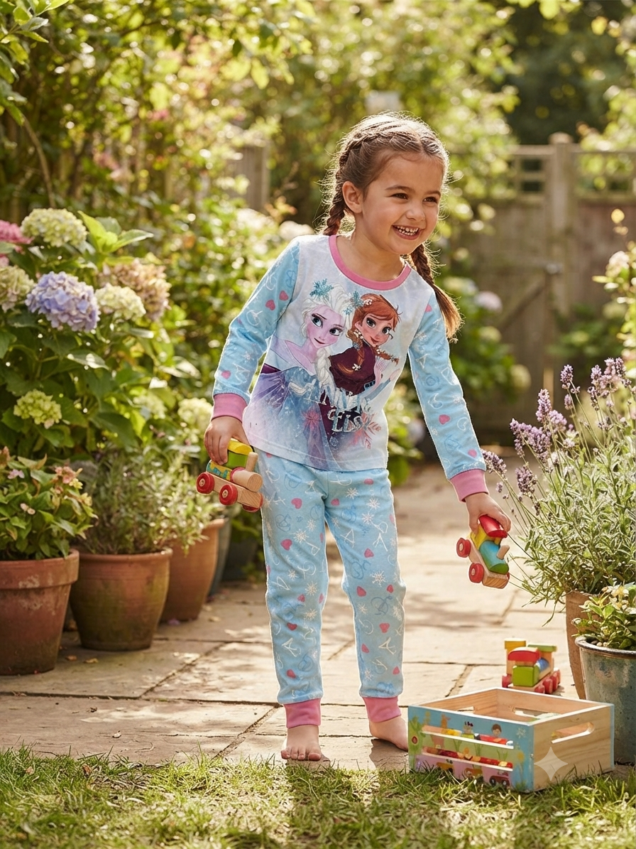 Blue with ANNA & FLSA -Kids Full Sleeve Set