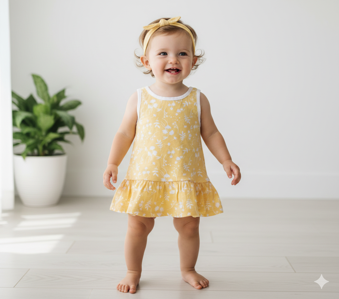 Yellow -Baby Sleeveless top