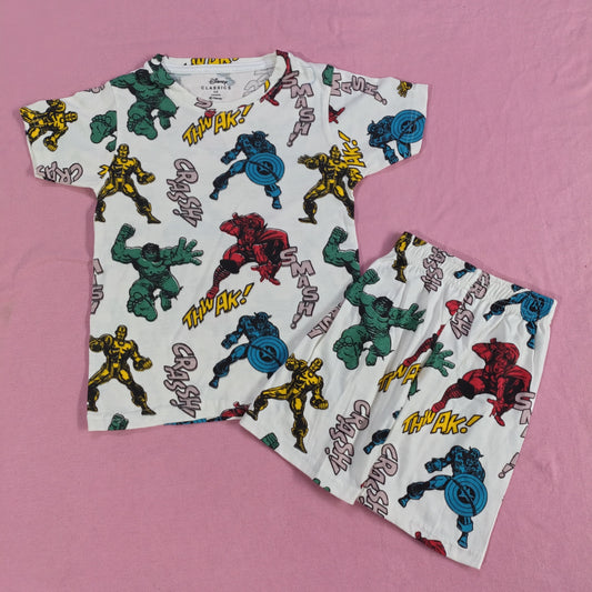 Kids co-ords - WHITE CATROON