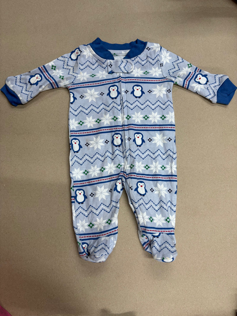 Navy blue penguin- full jumpsuit
