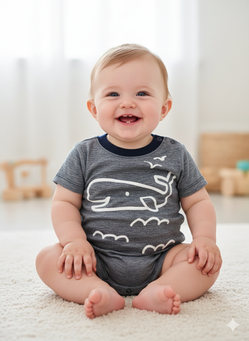 Whale print🐋 -Baby High Quality half Jumpsuits
