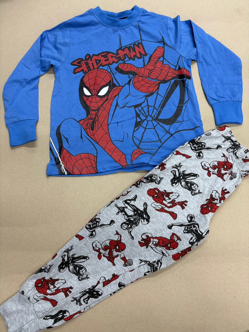 Blue with Spiderman -Kids Full Sleeve Set