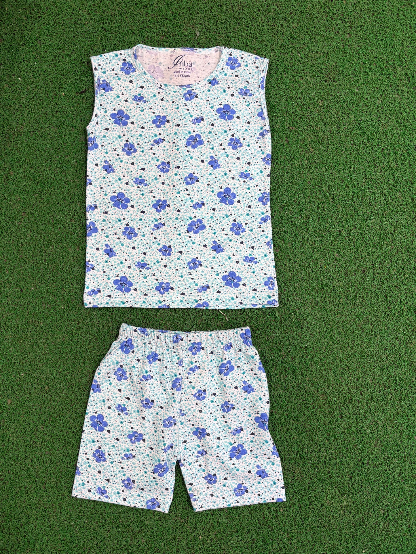 Light blue flowers - Sleeveless co-ords-3