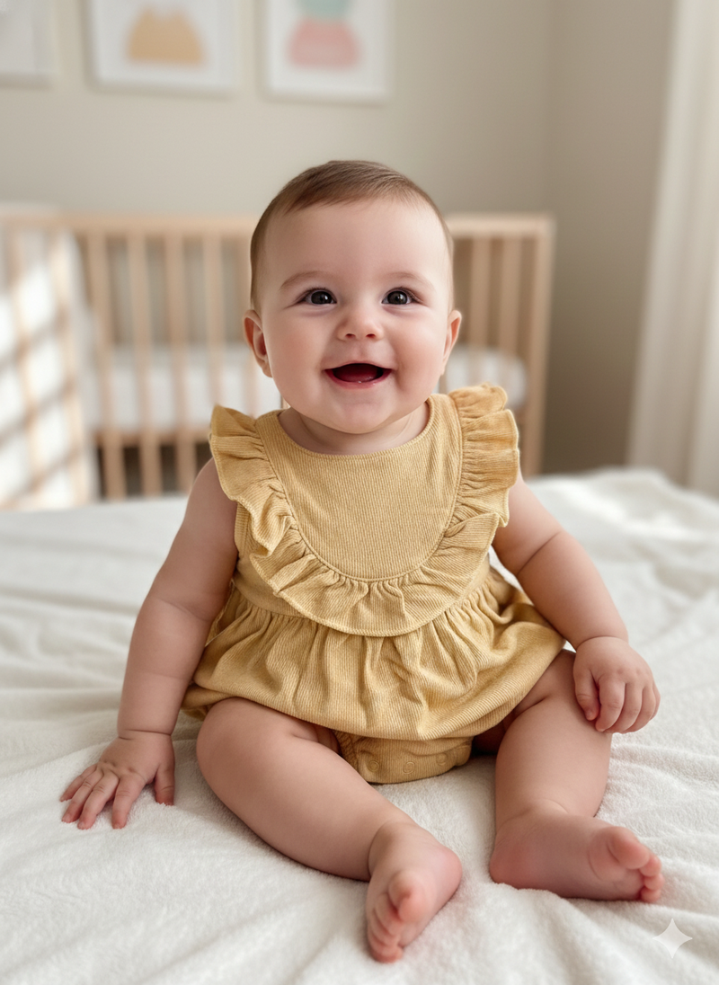 Light yellow - Baby Romper