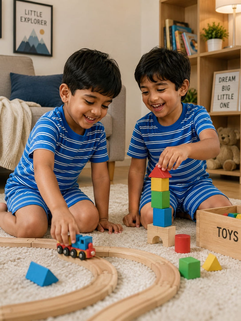 Blue lines -Kids Co-Ord Set premium quality