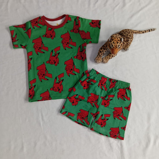 Kids co-ords - DARK GREEN & RED