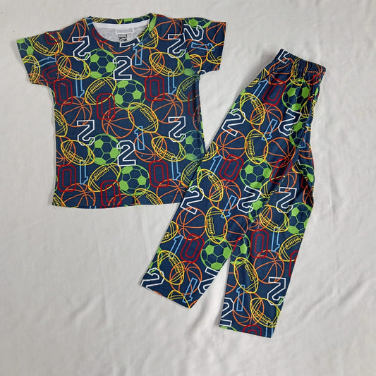 Kids Suit - Blue & Numbers