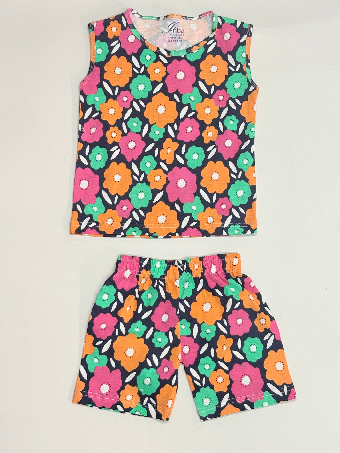 Multi-color floral -Sleeveless co-ords