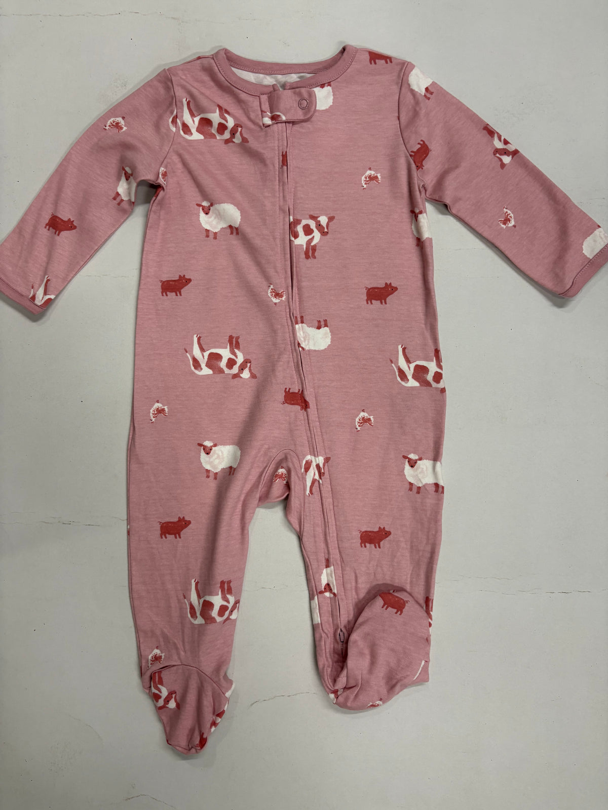 Pink With cow 🐄with shoe- Baby high quality jumpsuit