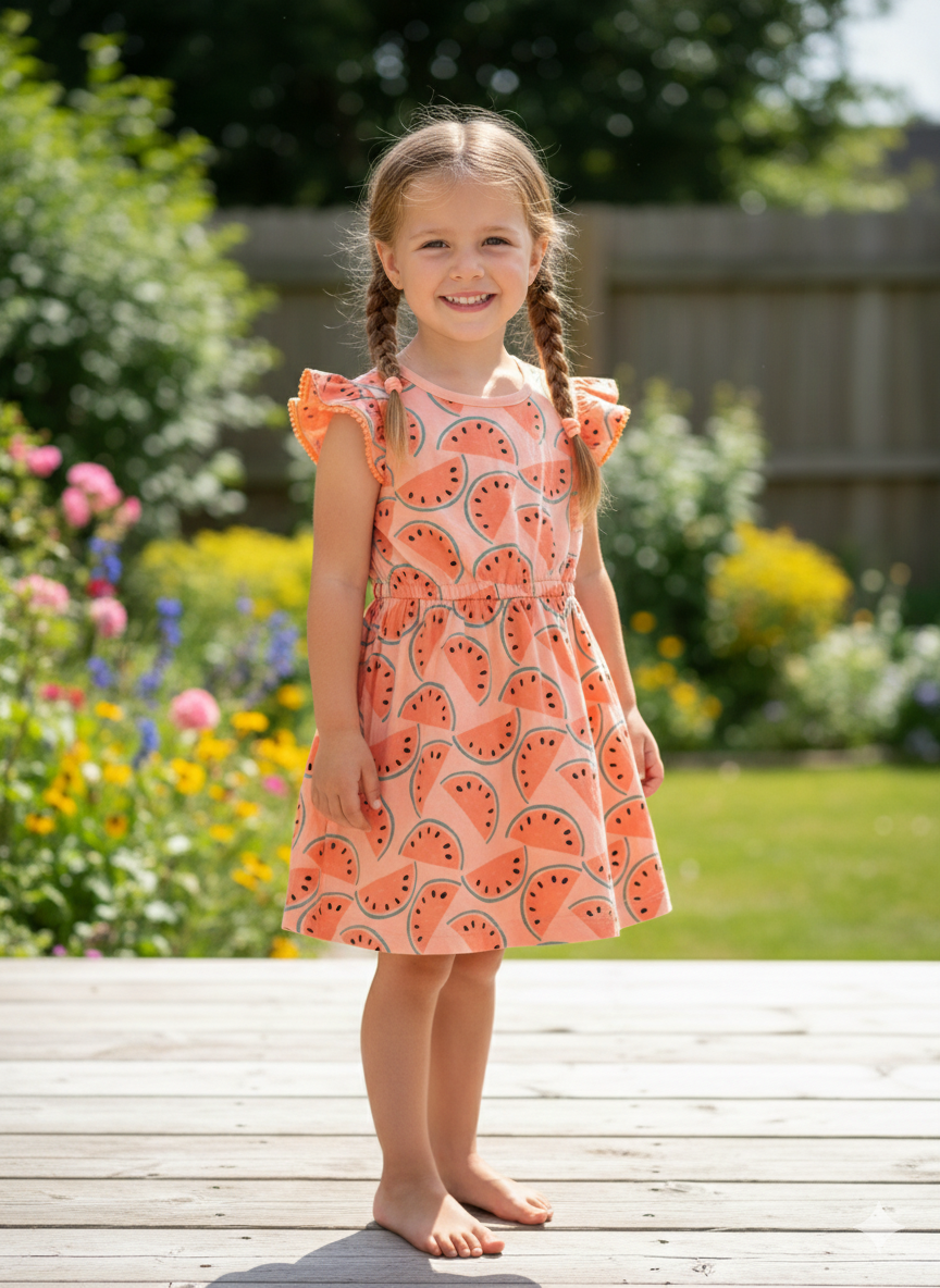 Orange watermelon - frock