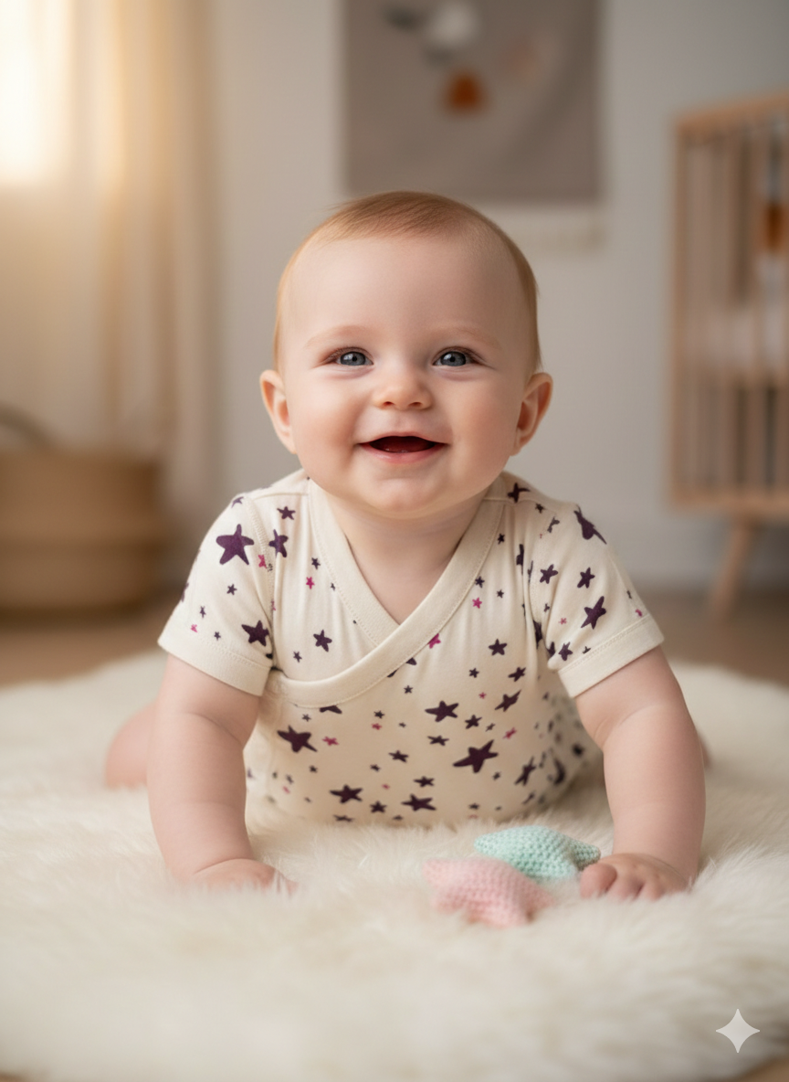 Purple  star-Baby Jumpsuits