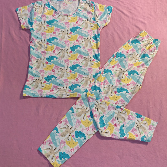 Kids Suit - SKY BLUE WITH WHITE