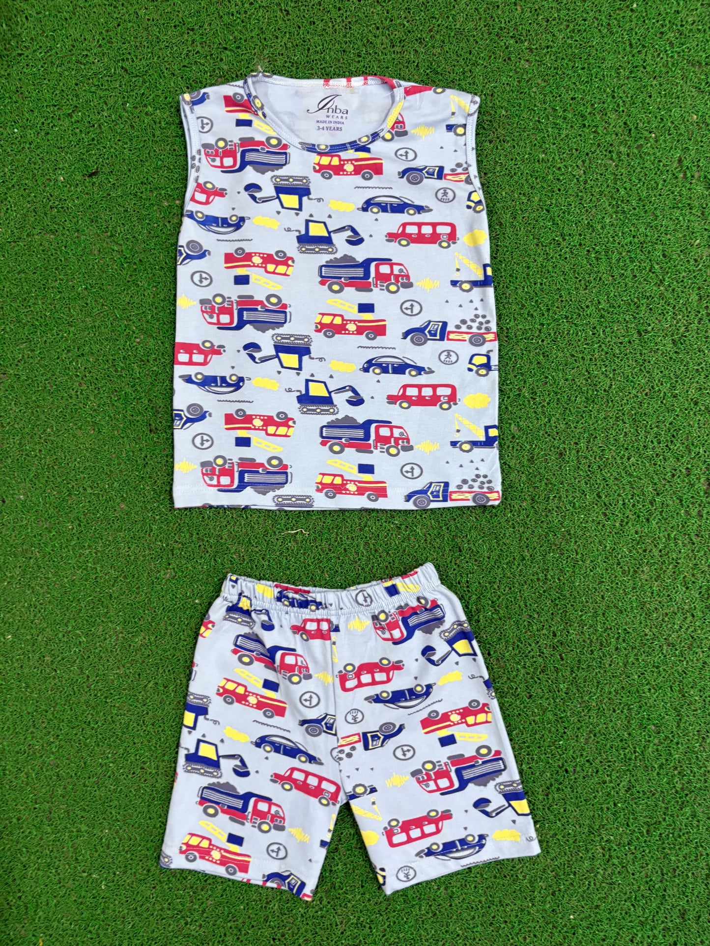 Blue vehicle- Sleeveless co-ords -9