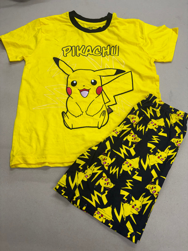 Yellow and black Pikachu-Kids Co-Ord Set premium quality