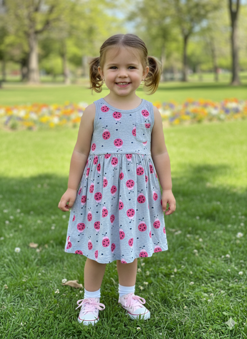 Grey bug with packet-frock