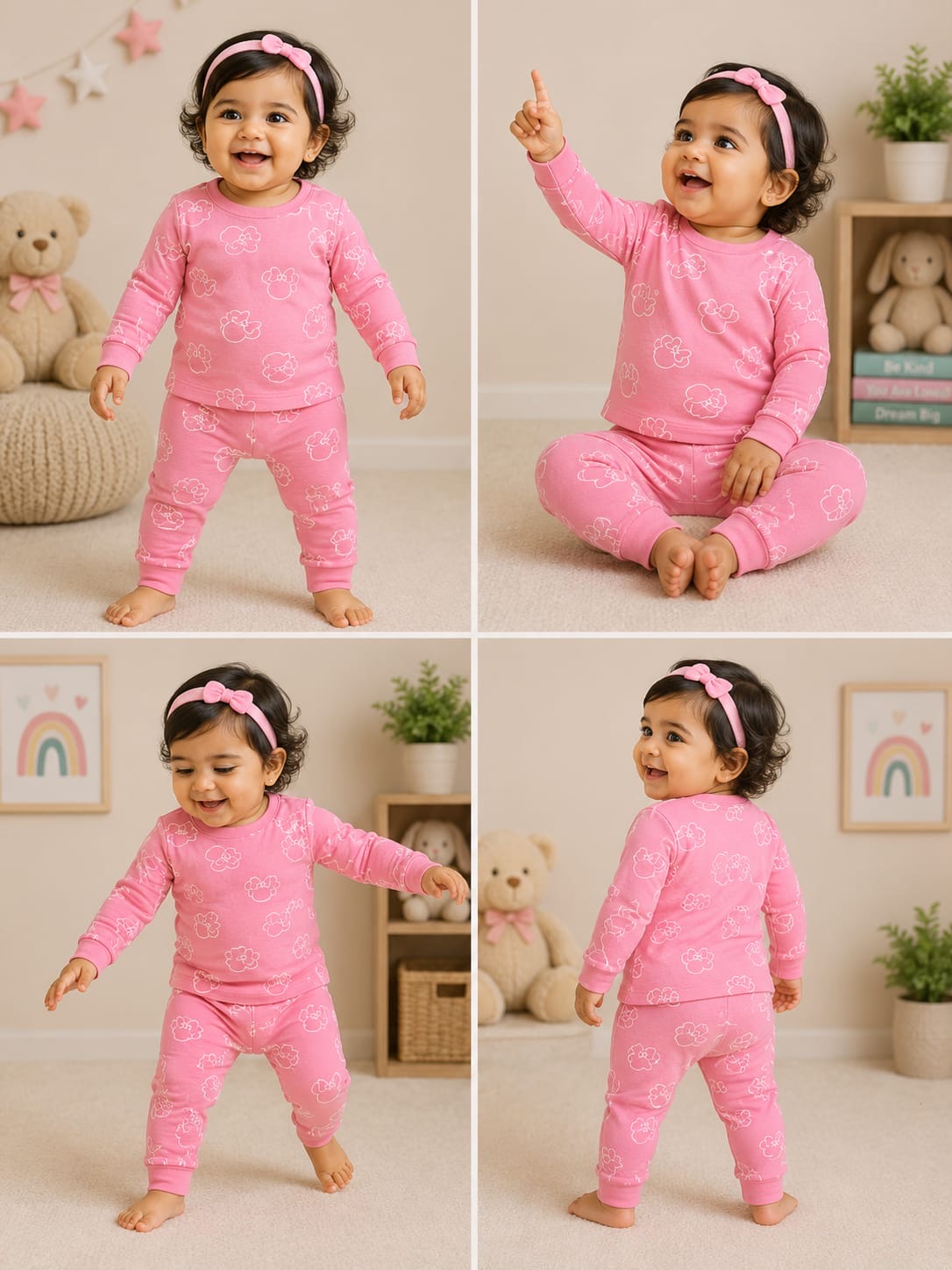 Pink - Full sleeve  co ords set