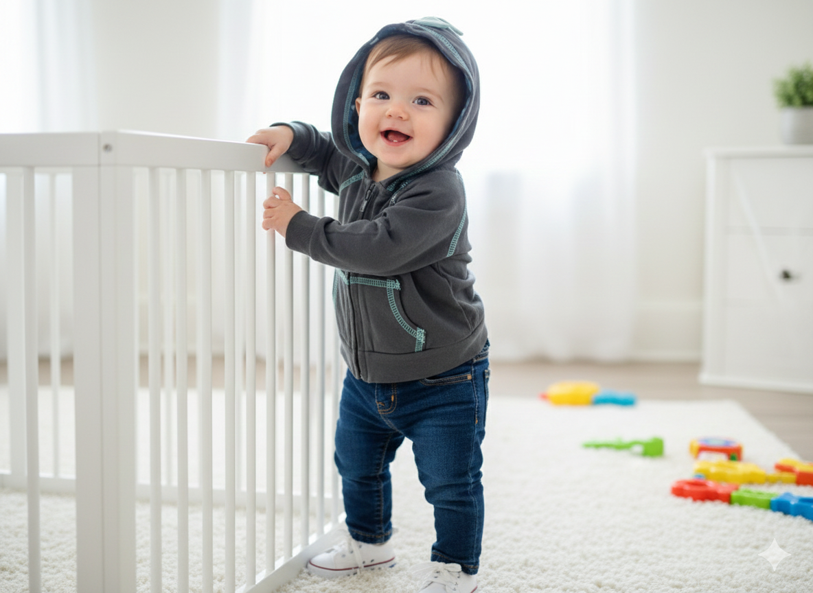 Black blue -Baby winter hoodie