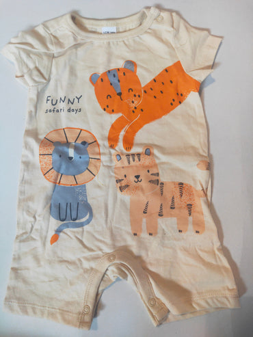 FUNNY safari days 🐅🦁🐱- Baby half Jumpsuits