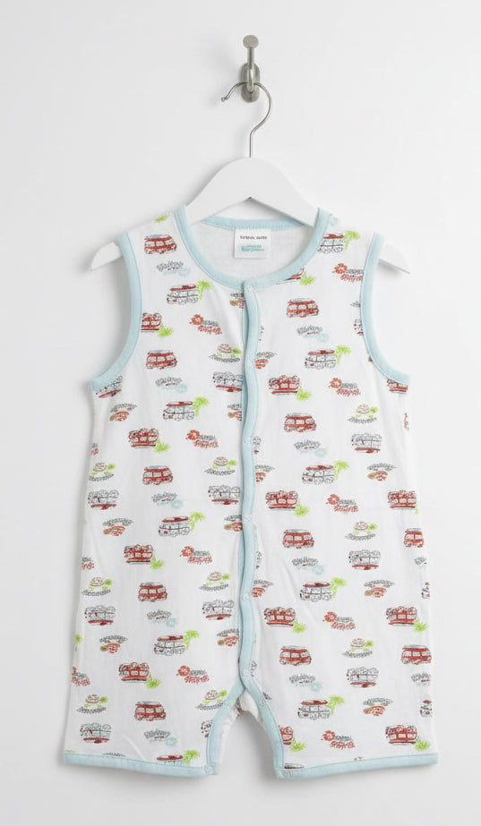 Bus- baby half Jumpsuit