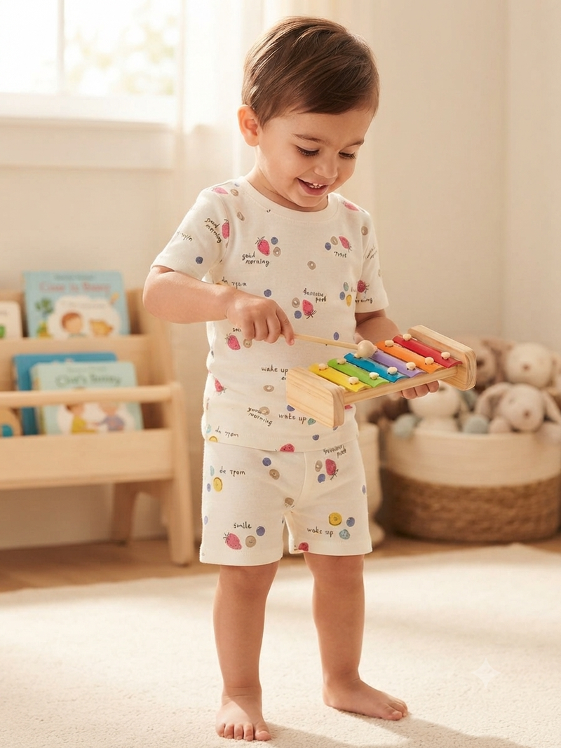 Good morning -Kids Co-Ord Set premium quality