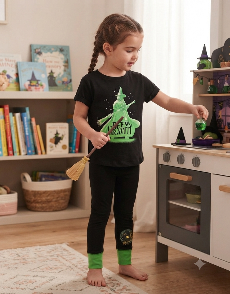 Black with Defty Gravity -Kids Full Sleeve Set