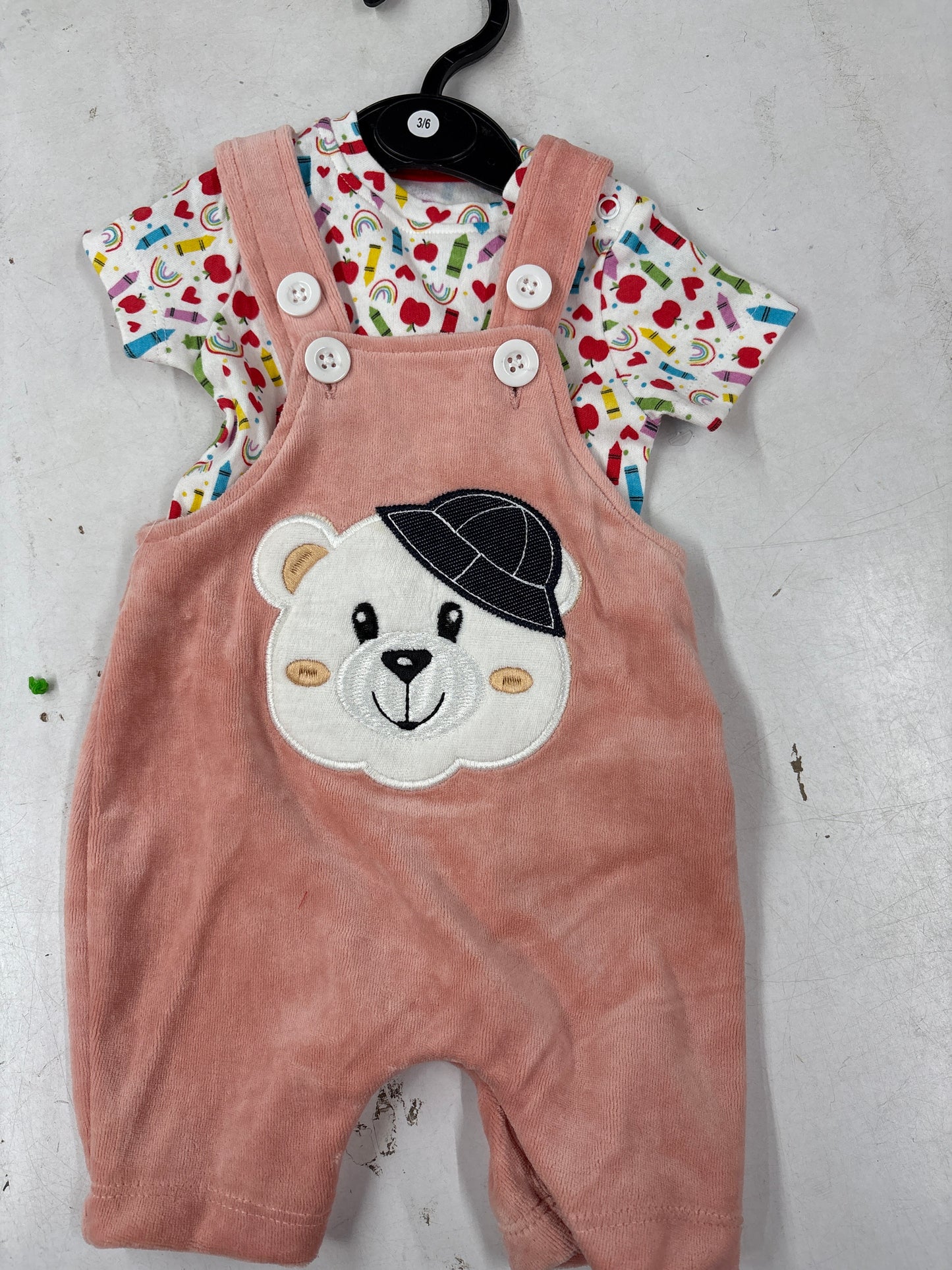 Pink with bear 🐻 - Dungaree