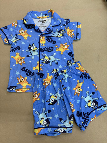 Bluey -Kids Collar Night Suit