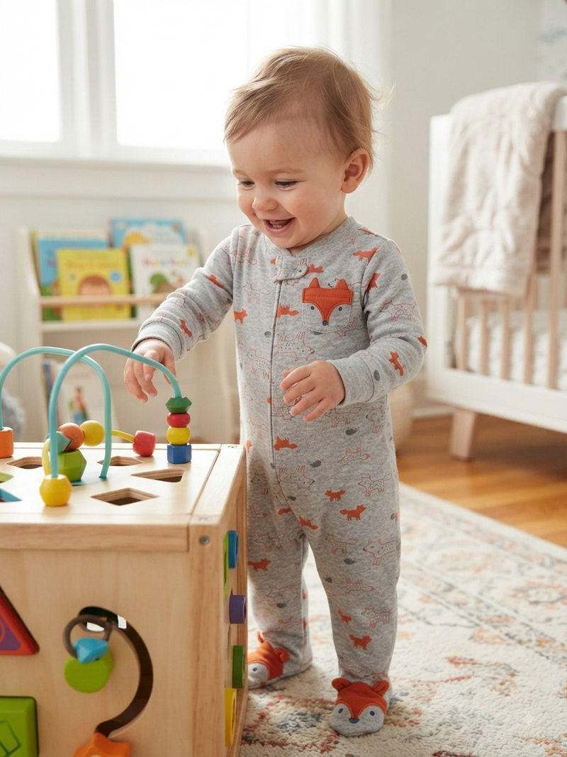 Grey Fog with shoe- Baby high quality jumpsuit