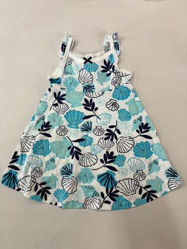 Sky blue -sleeveless Frock