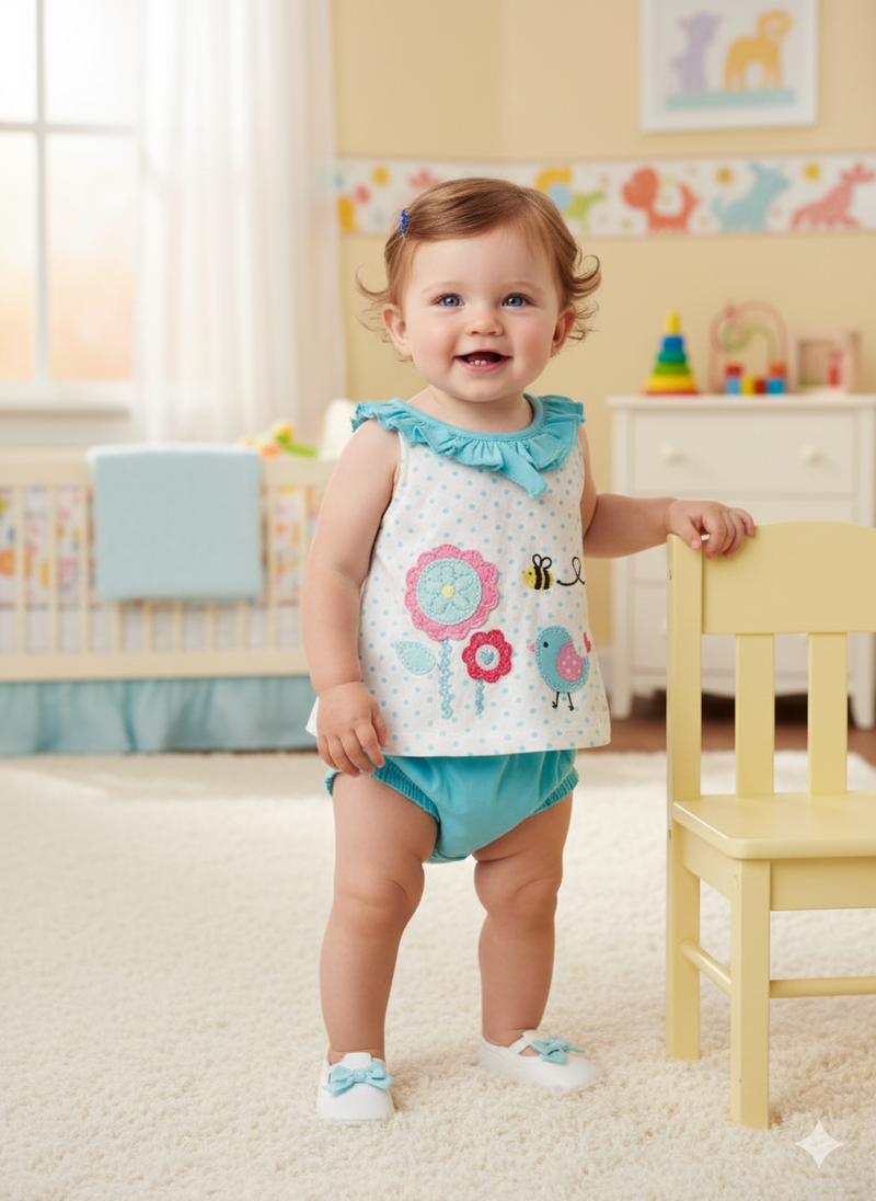 Sky blue -Onesies frock