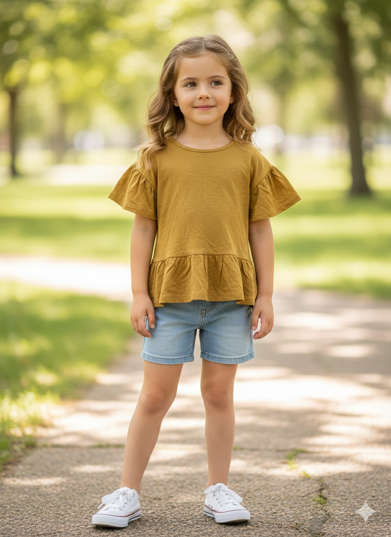 Premium yellow colour-top