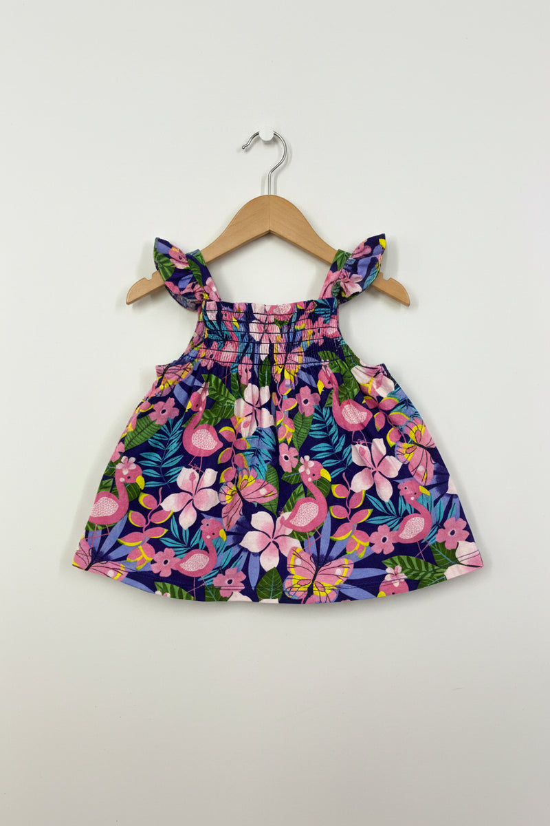 Floral - baby sleeveless top