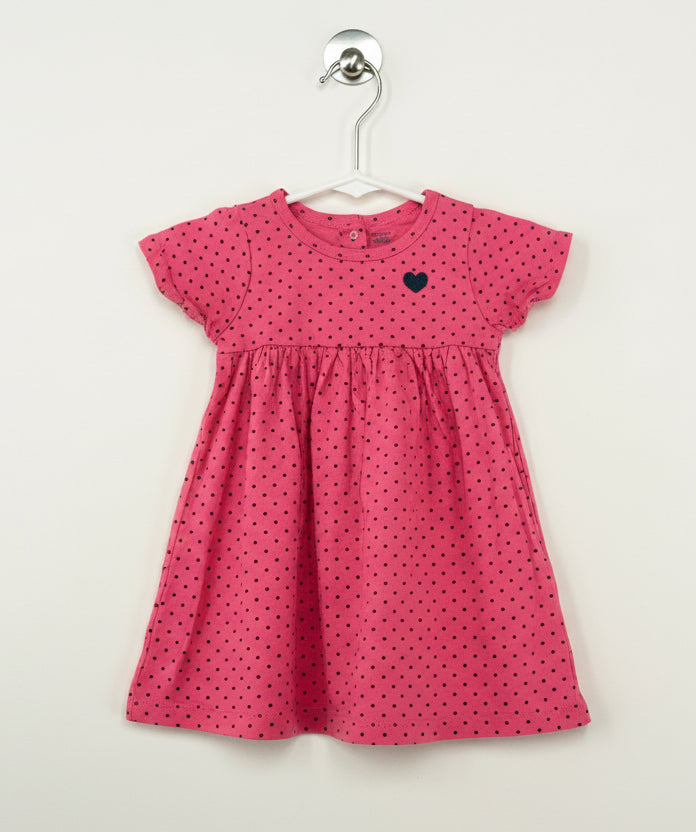 Red with heart -Frock