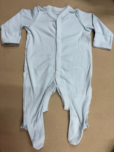Plain light blue-full Jumpsuits