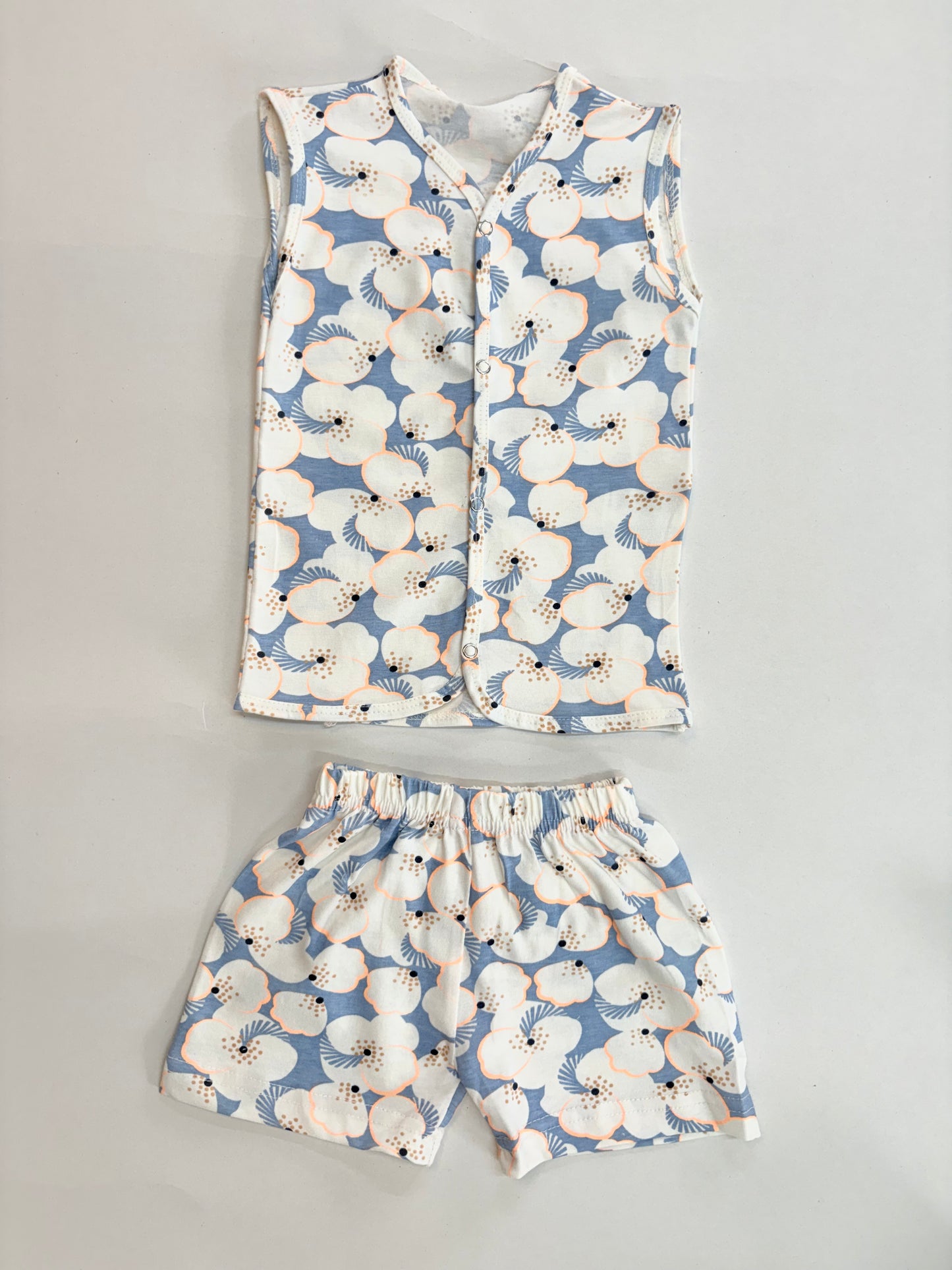 - Sleeveless Jabla shorts set