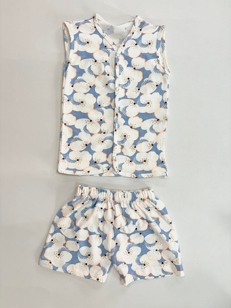 - Sleeveless Jabla shorts set