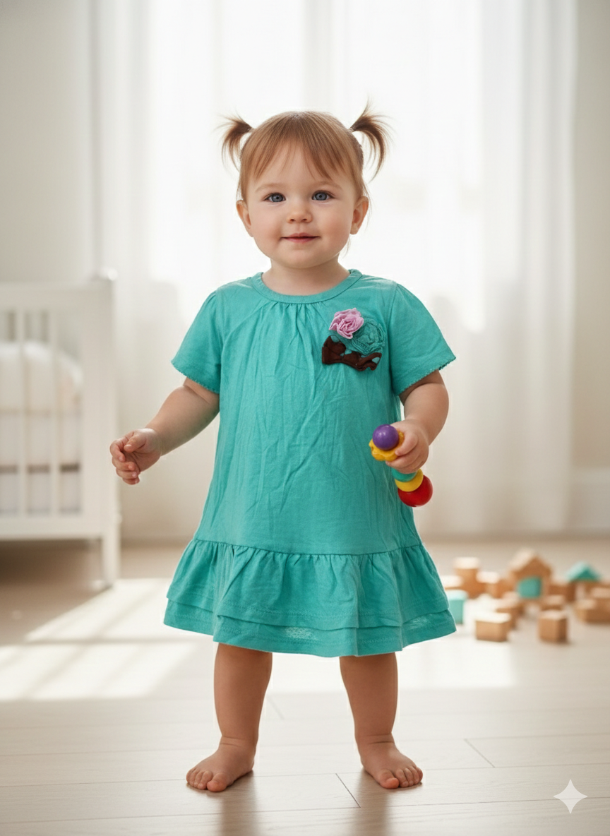 Blue - baby half sleeve top