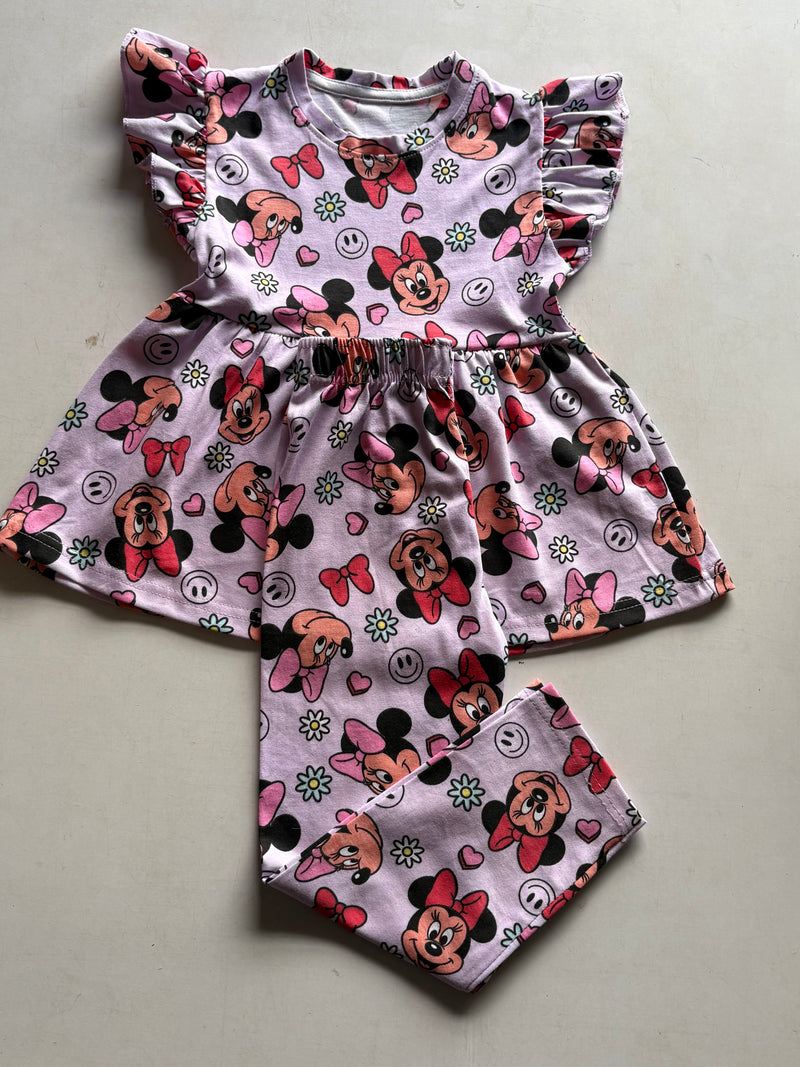 Micky Multi colour Peplum Co-ord Girls set