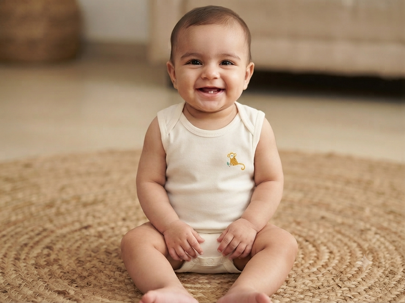 Half white monkey Sleeveless Baby romber